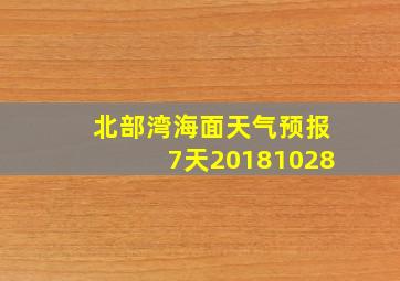 北部湾海面天气预报7天20181028