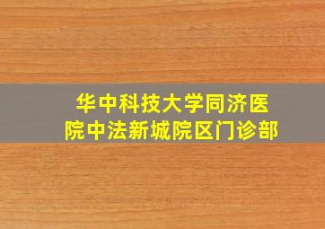 华中科技大学同济医院中法新城院区门诊部