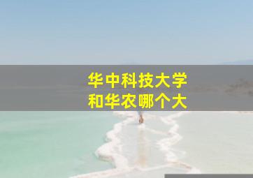 华中科技大学和华农哪个大