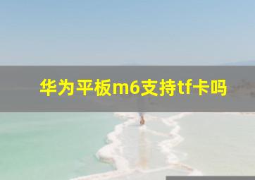 华为平板m6支持tf卡吗