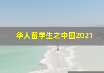 华人留学生之中国2021