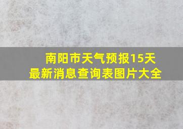 南阳市天气预报15天最新消息查询表图片大全