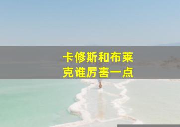 卡修斯和布莱克谁厉害一点