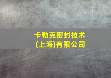 卡勒克密封技术(上海)有限公司