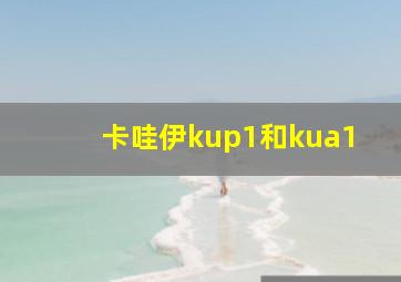 卡哇伊kup1和kua1