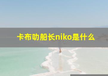 卡布叻船长niko是什么