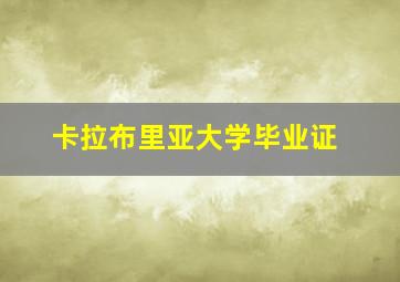 卡拉布里亚大学毕业证