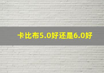 卡比布5.0好还是6.0好