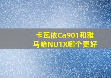 卡瓦依Ca901和雅马哈NU1X哪个更好