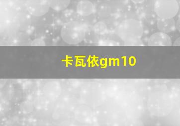 卡瓦依gm10