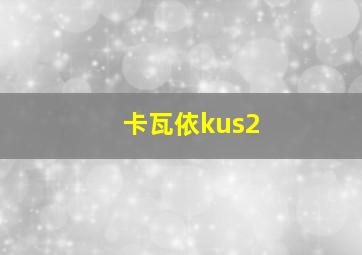 卡瓦依kus2