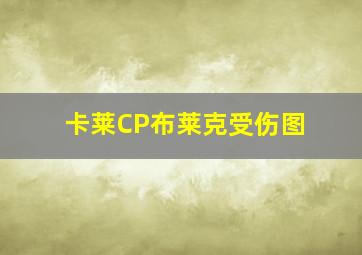 卡莱CP布莱克受伤图