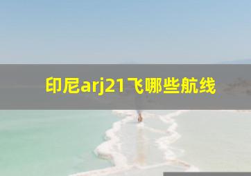 印尼arj21飞哪些航线