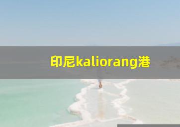 印尼kaliorang港