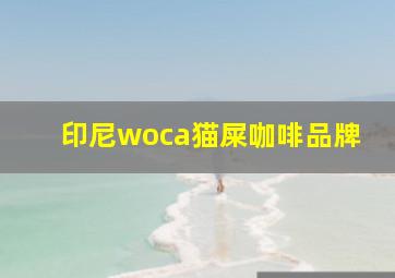 印尼woca猫屎咖啡品牌