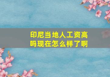 印尼当地人工资高吗现在怎么样了啊