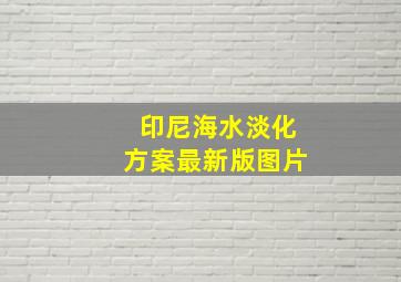 印尼海水淡化方案最新版图片