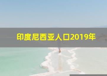 印度尼西亚人口2019年