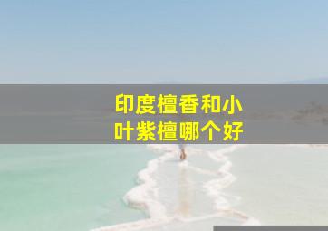 印度檀香和小叶紫檀哪个好