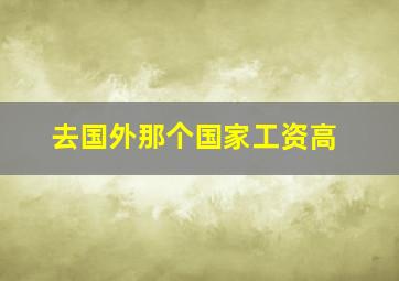 去国外那个国家工资高