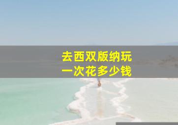 去西双版纳玩一次花多少钱