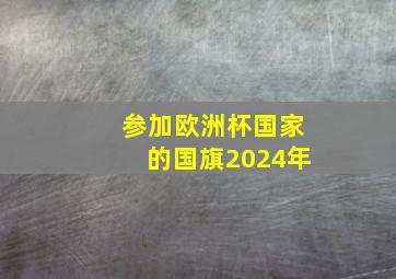 参加欧洲杯国家的国旗2024年