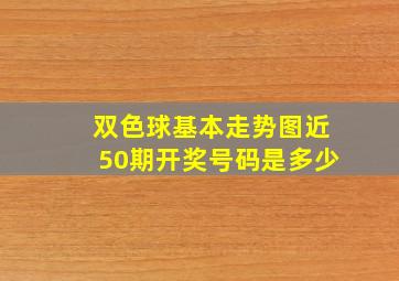 双色球基本走势图近50期开奖号码是多少