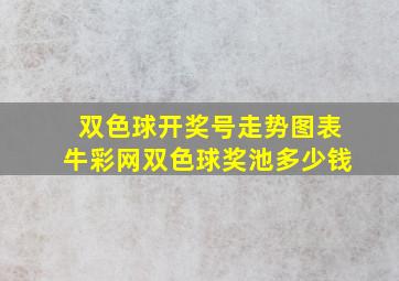 双色球开奖号走势图表牛彩网双色球奖池多少钱