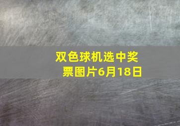 双色球机选中奖票图片6月18日