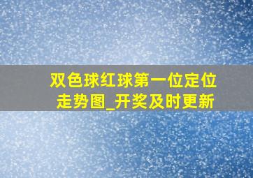 双色球红球第一位定位走势图_开奖及时更新