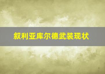 叙利亚库尔德武装现状