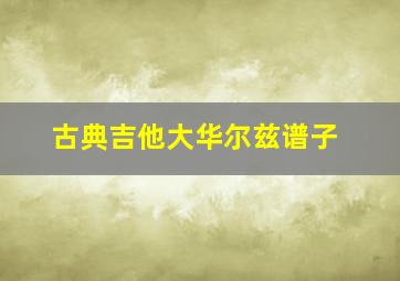 古典吉他大华尔兹谱子