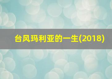 台风玛利亚的一生(2018)