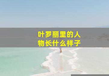 叶罗丽里的人物长什么样子