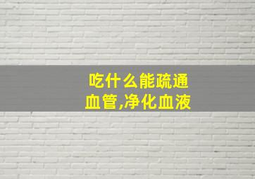 吃什么能疏通血管,净化血液