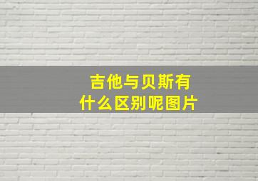 吉他与贝斯有什么区别呢图片