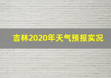 吉林2020年天气预报实况