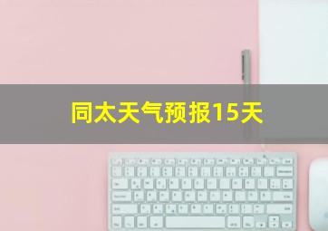 同太天气预报15天