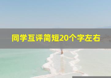 同学互评简短20个字左右