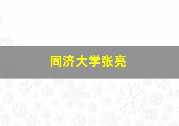 同济大学张亮