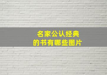 名家公认经典的书有哪些图片