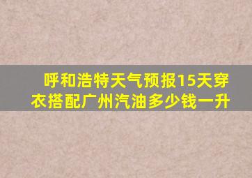 呼和浩特天气预报15天穿衣搭配广州汽油多少钱一升