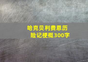 哈克贝利费恩历险记梗概300字