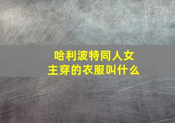 哈利波特同人女主穿的衣服叫什么