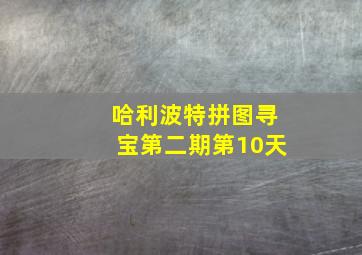 哈利波特拼图寻宝第二期第10天