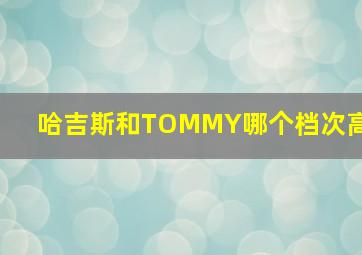 哈吉斯和TOMMY哪个档次高