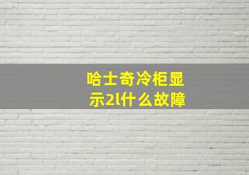 哈士奇冷柜显示2l什么故障