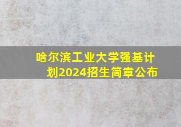 哈尔滨工业大学强基计划2024招生简章公布