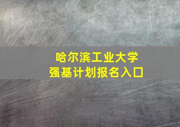 哈尔滨工业大学强基计划报名入囗