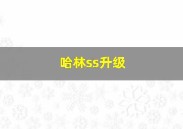 哈林ss升级